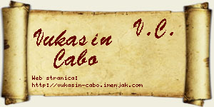 Vukašin Cabo vizit kartica